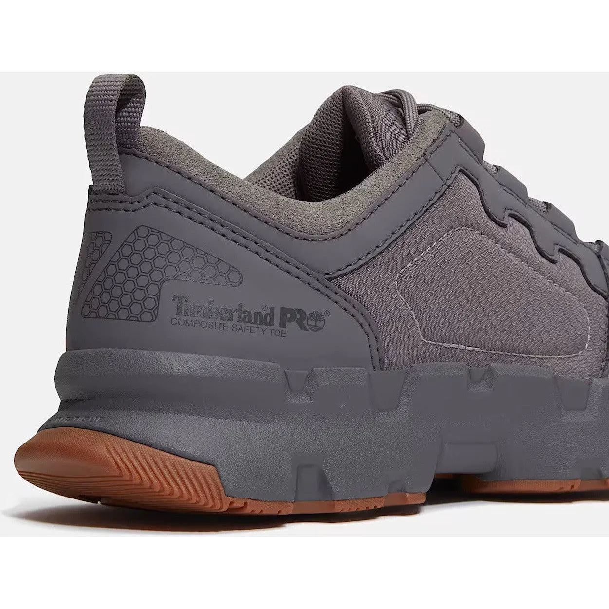 Timberland Pro Men's Powertrain Composite Toe Sneaker Work Shoe- Grey- TB0A67NQY55