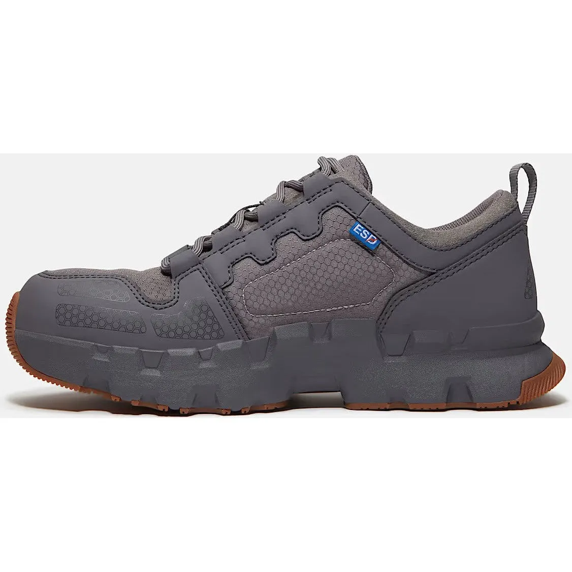 Timberland Pro Men's Powertrain Composite Toe Sneaker Work Shoe- Grey- TB0A67NQY55
