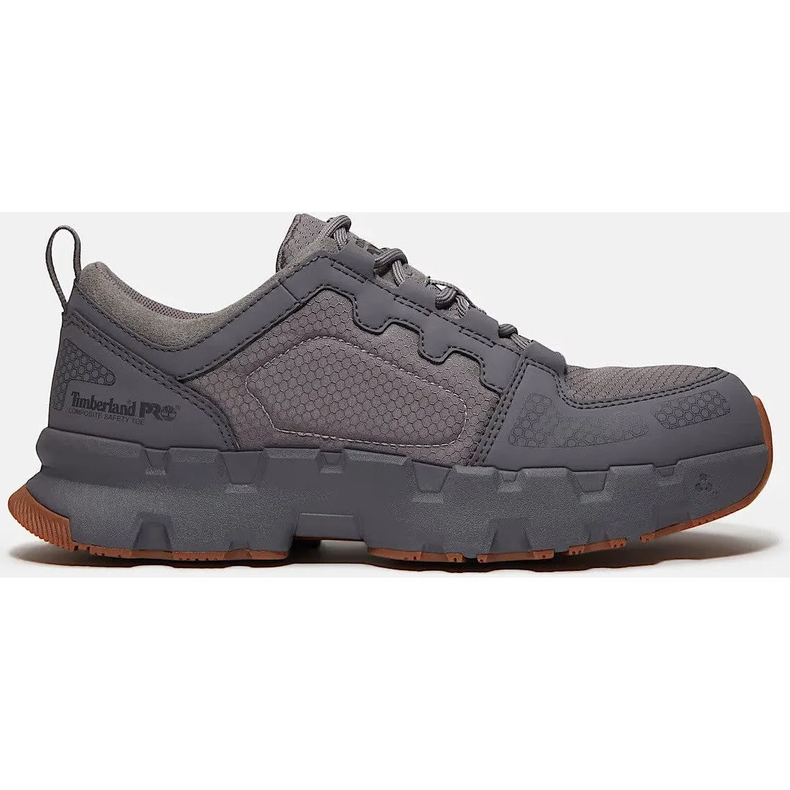 Timberland Pro Men's Powertrain Composite Toe Sneaker Work Shoe- Grey- TB0A67NQY55