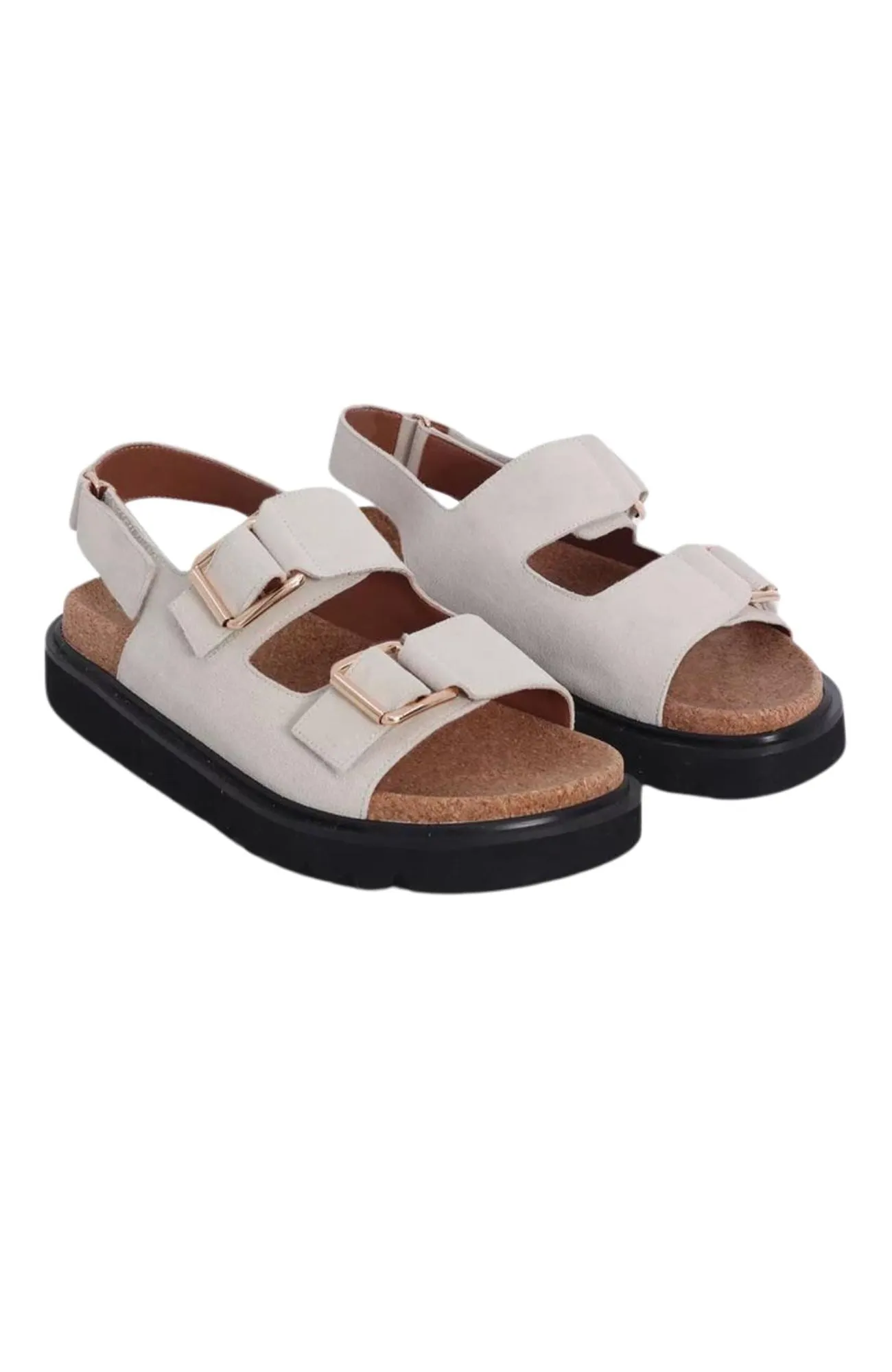 Tulum Sandal Off White Cow Suede