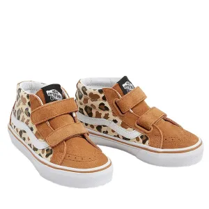 VANS Leopard Glitter BROWN/TRUE WHITE SK8-Mid Reissue V