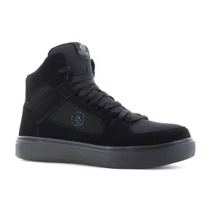 Volcom Men's Evolve Skate Composite Toe High Top Inspired Work Shoe- Black- VM30244
