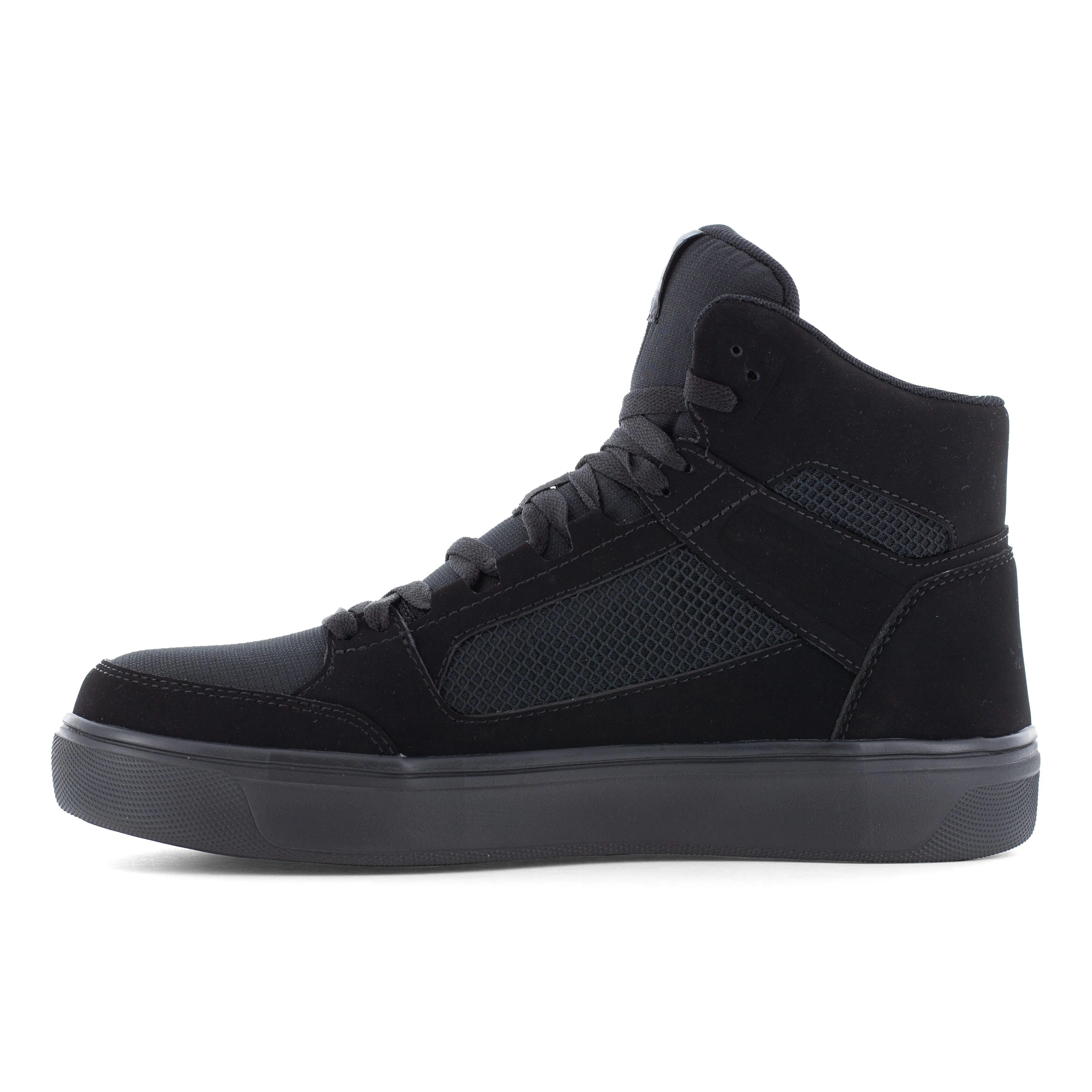 Volcom Men's Evolve Skate Composite Toe High Top Inspired Work Shoe- Black- VM30244