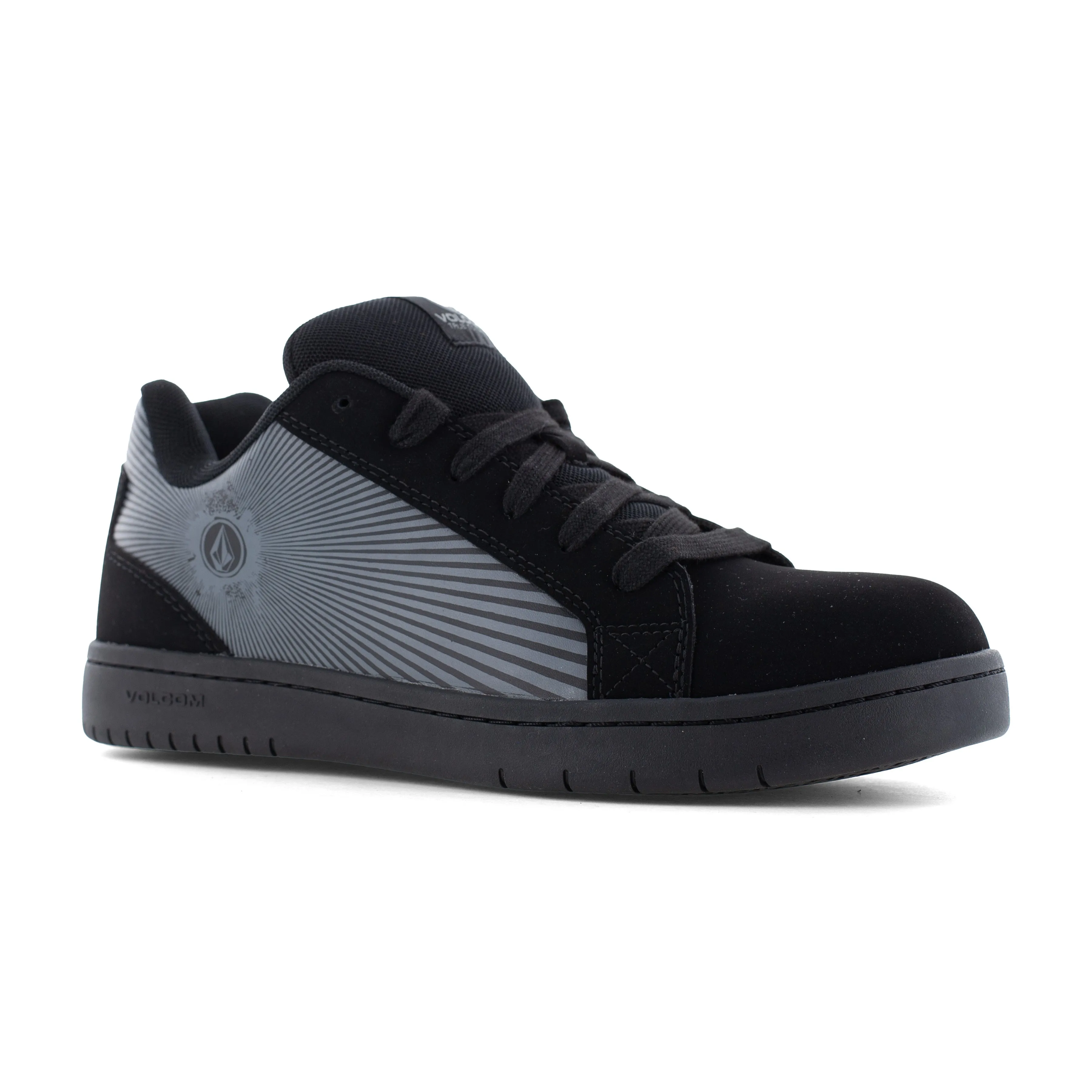 Volcom Men's Stone Op Art Composite Toe Skate Inspired Work Shoe - Black - VM30596