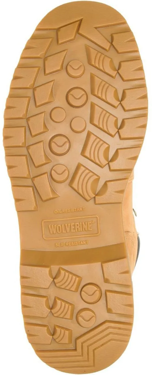 Wolverine Men's 6" Floorhand Waterproof Steel Toe Work Boot - Wheat- W10632