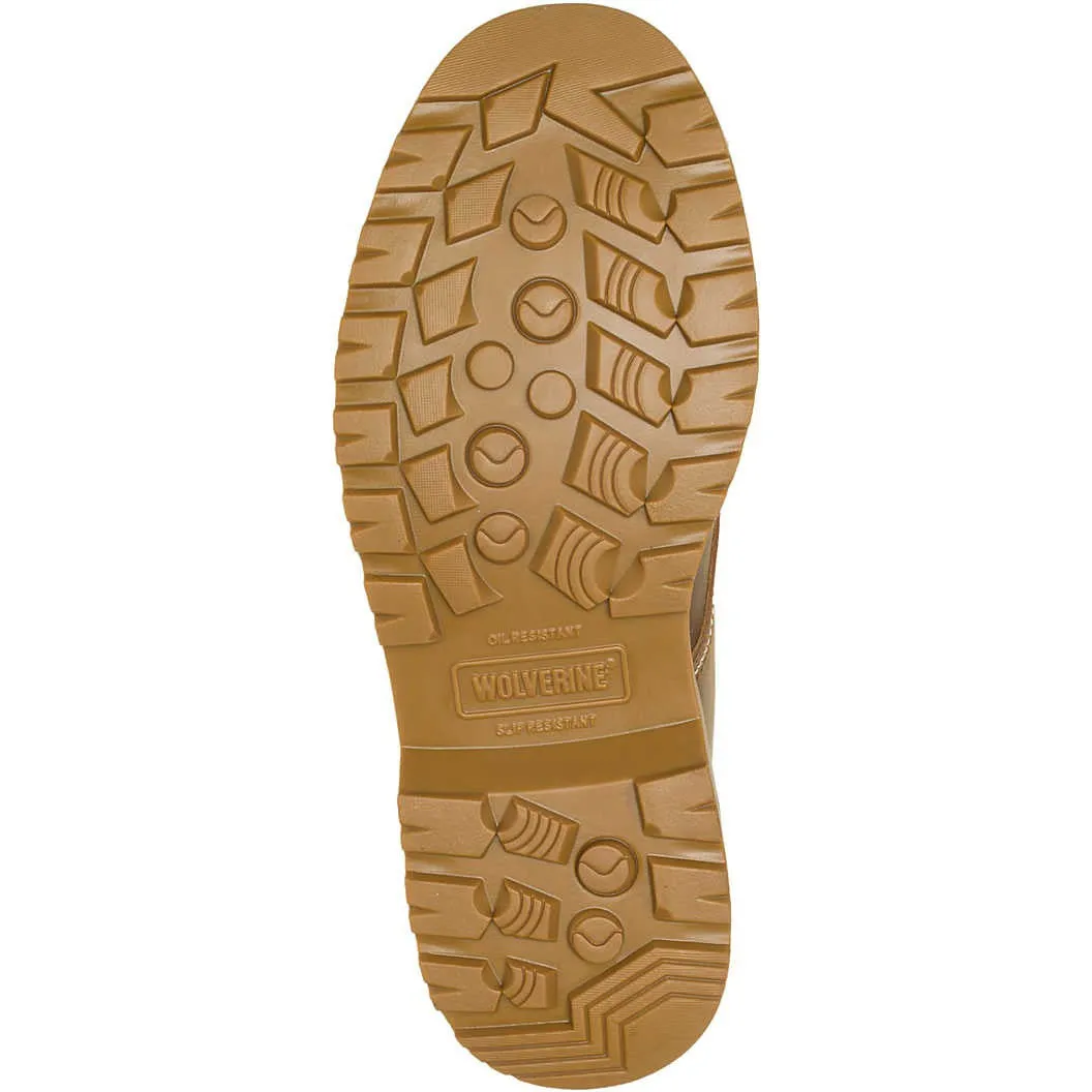 Wolverine Men's Floorhand 6" Moc Toe Waterproof Work Boot- Tan- W080139