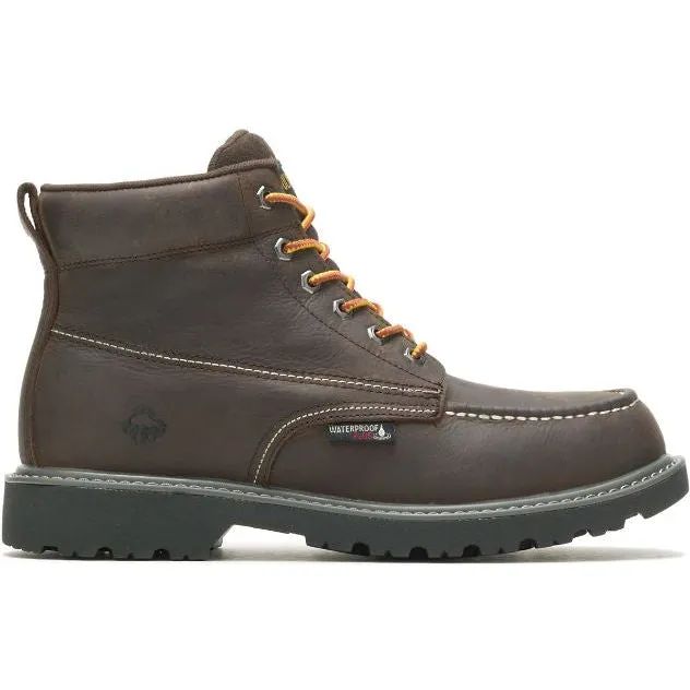 Wolverine Men's Floorhand 6" Soft Toe Waterproof Work Boot -Coffee- W230025