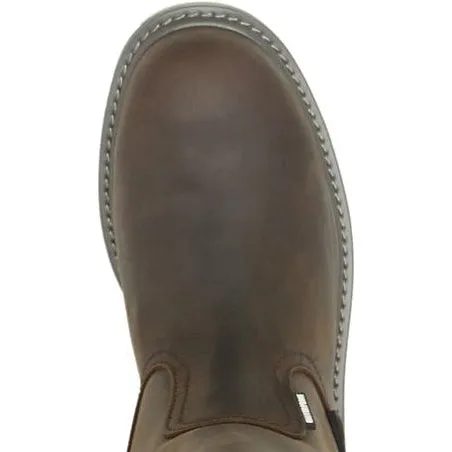 Wolverine Men's Floorhand Steel Toe Waterproof Wellington Work Boot -Brown- W231025