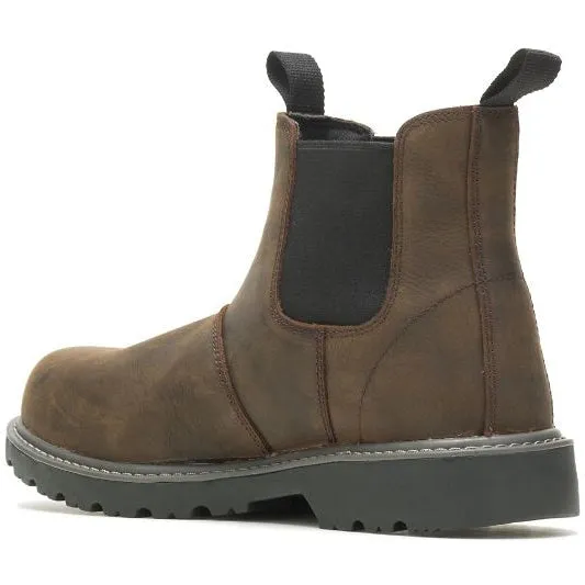 Wolverine Men's Floorhand Waterproof Soft Toe Romeo Work Boot Brown W220030