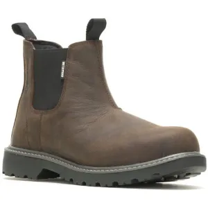 Wolverine Men's Floorhand Waterproof Soft Toe Romeo Work Boot Brown W220030