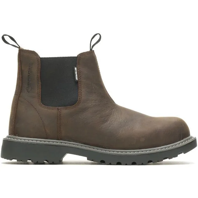 Wolverine Men's Floorhand Waterproof Soft Toe Romeo Work Boot Brown W220030