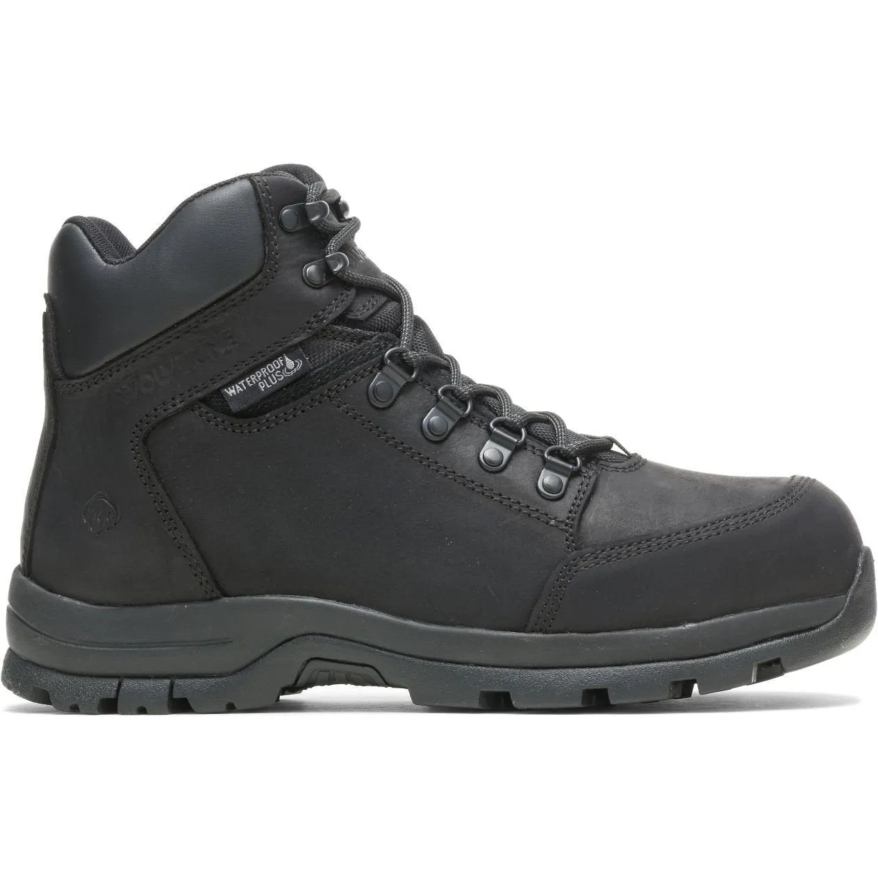 Wolverine Men's Grayson Mid Steel Toe Waterproof Work Boot - Black - W211042