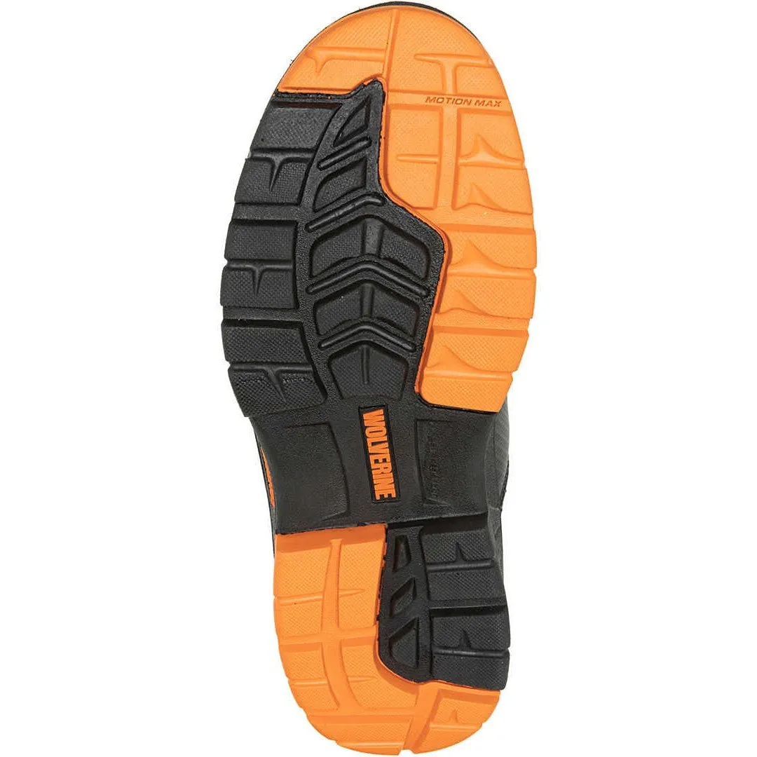 Wolverine Men's Overpass 6" Safety Toe Waterproof Composite Toe Work Boot -Black- W241180