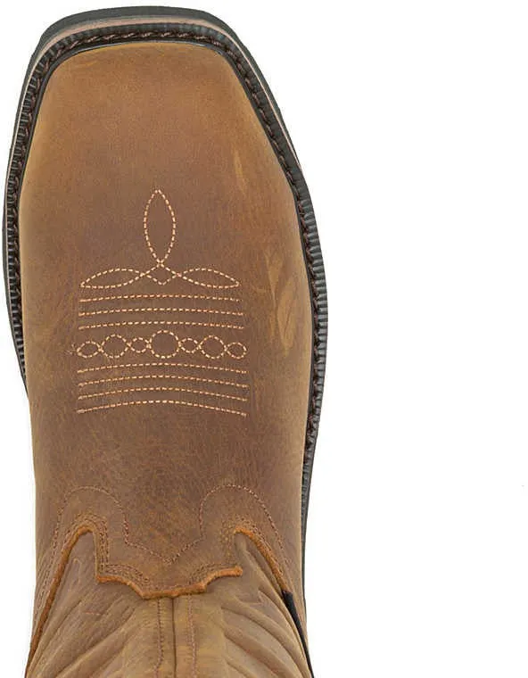 Wolverine Men's Rancher Flag Soft Toe Waterproof Wellington Western Work Boot -Brown- W240056