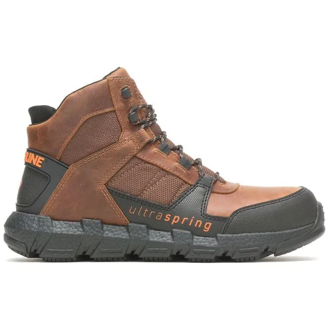 Wolverine Men's Rev Vent Durashocks Composite Toe CarbonMax Work Boot - Tobacco - W221034