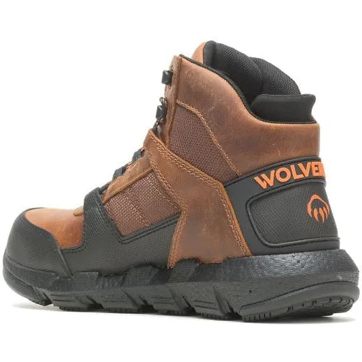 Wolverine Men's Rev Vent Durashocks Composite Toe CarbonMax Work Boot - Tobacco - W221034