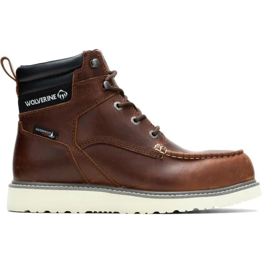 Wolverine Men's Trade Wedge Steel Toe Waterproof Work Boot - Rust - W231117