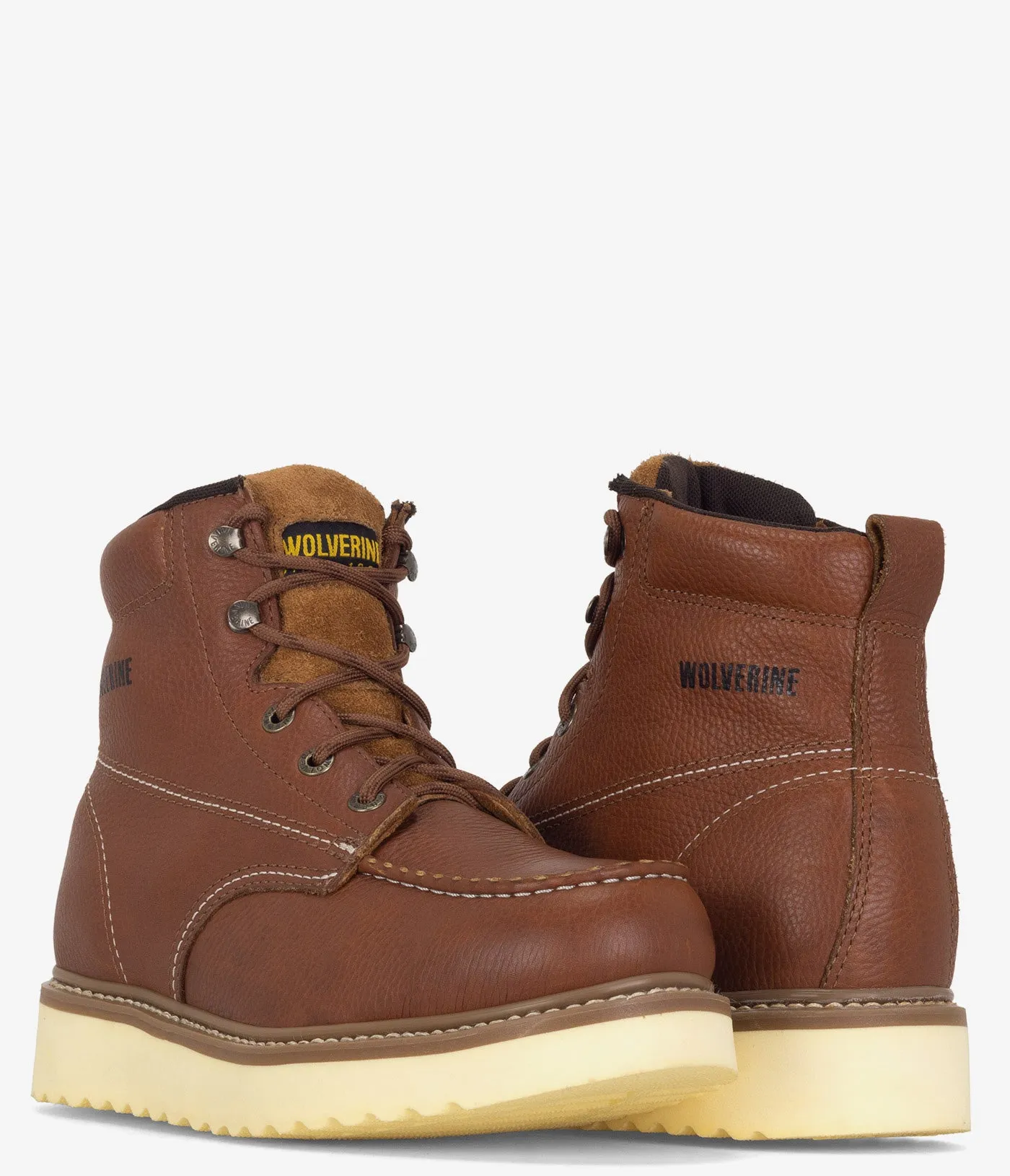Wolverine Moc-Toe Steel Toe 6" Work Boot - Men