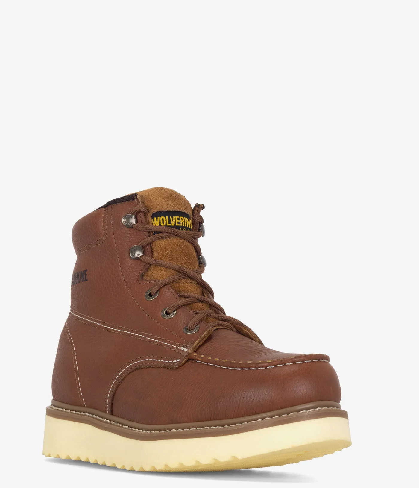 Wolverine Moc-Toe Steel Toe 6" Work Boot - Men