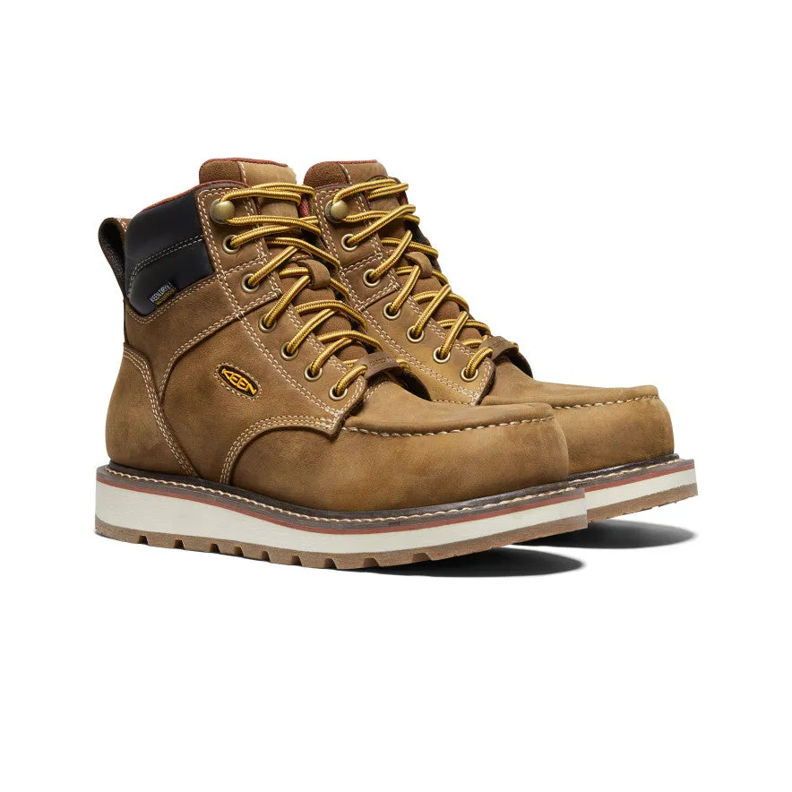Women's Cincinnati 6" Waterproof Boot (Carbon Toe)  |  Belgian/Sandshell KEEN