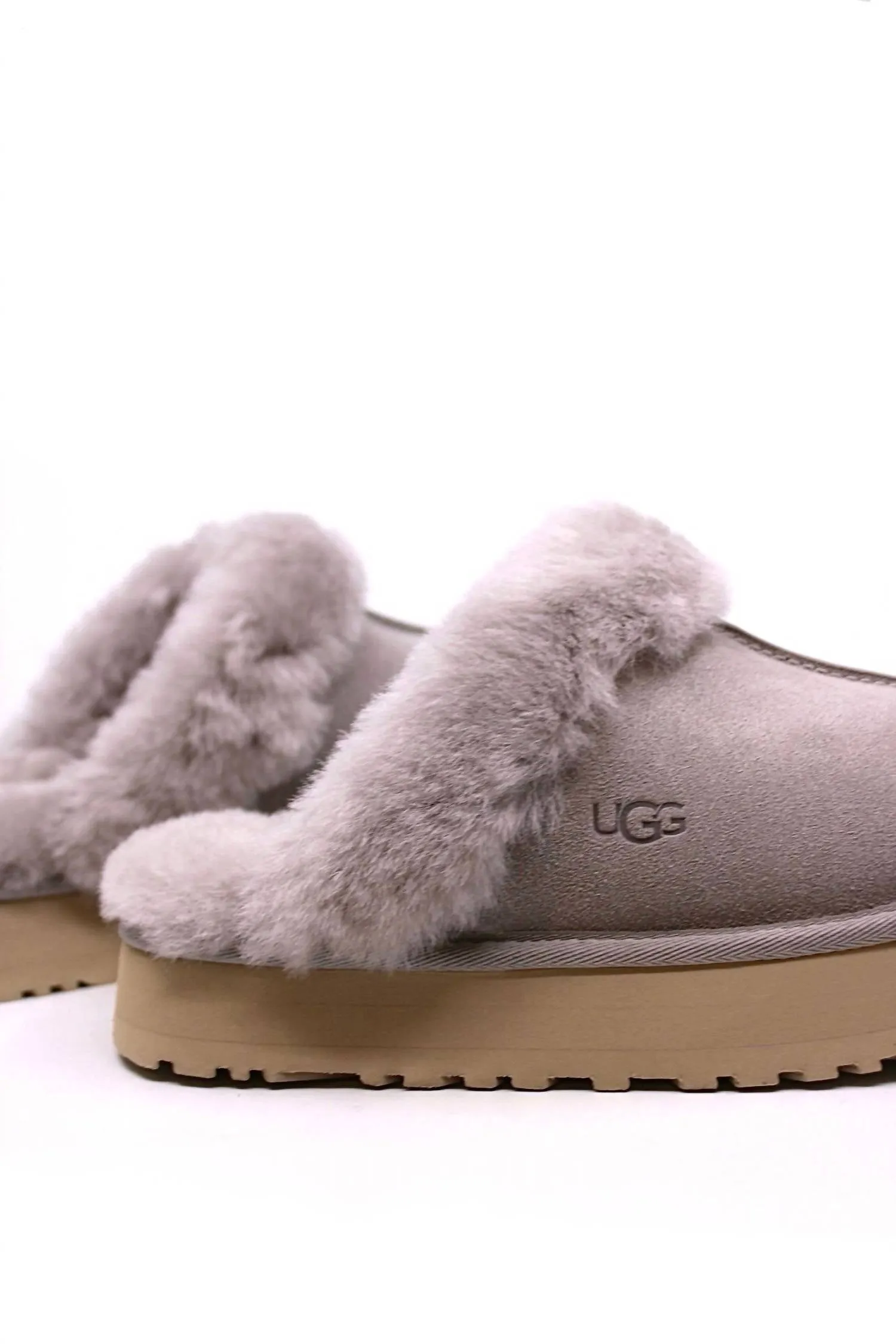Womens Disquette Campfire Mules In Grey