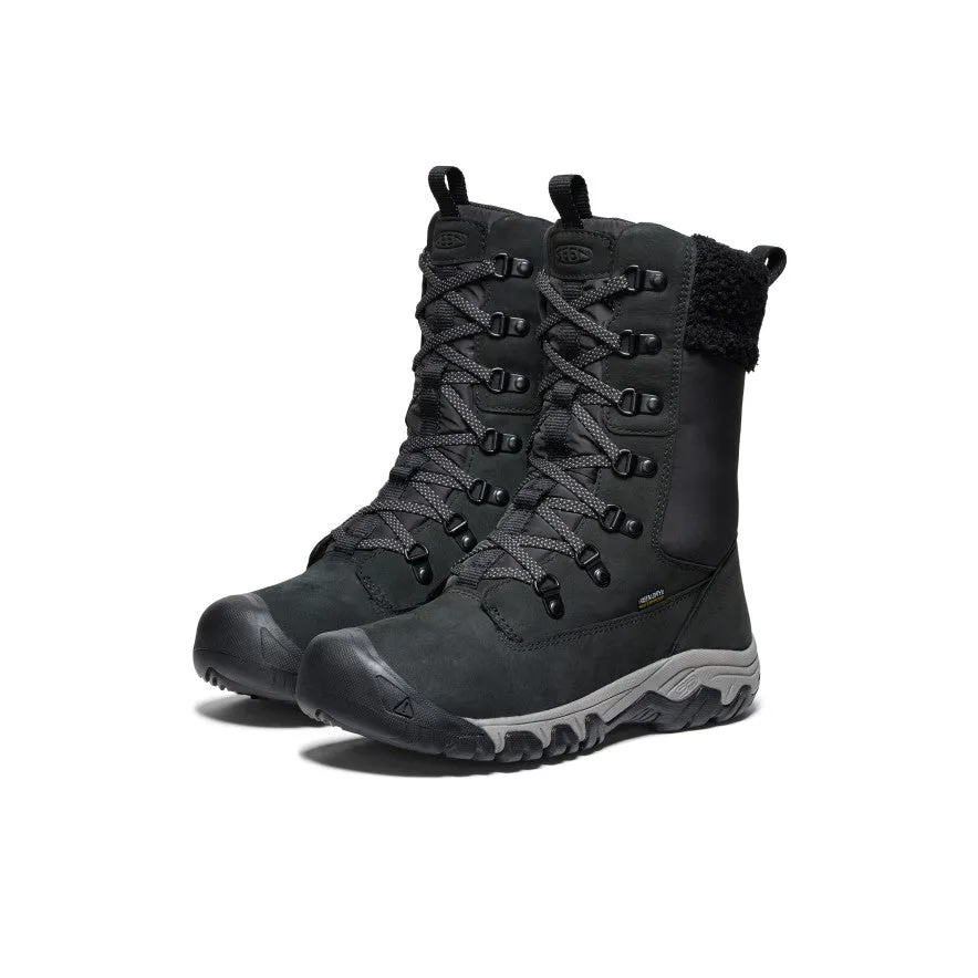 Women's Greta Tall Waterproof Boot  |  Black/Black KEEN