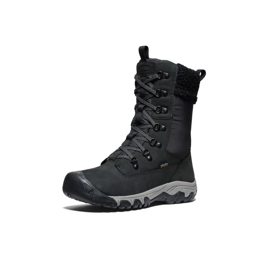 Women's Greta Tall Waterproof Boot  |  Black/Black KEEN
