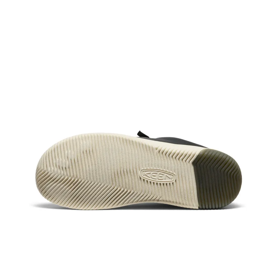 Women's KNX Leather Sneaker  |  Black/Star White KEEN