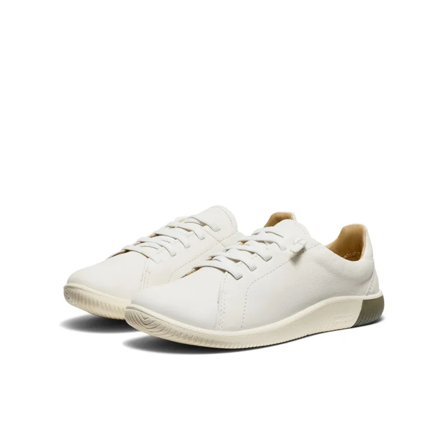 Women's KNX Leather Sneaker  |  Star White/Star White KEEN