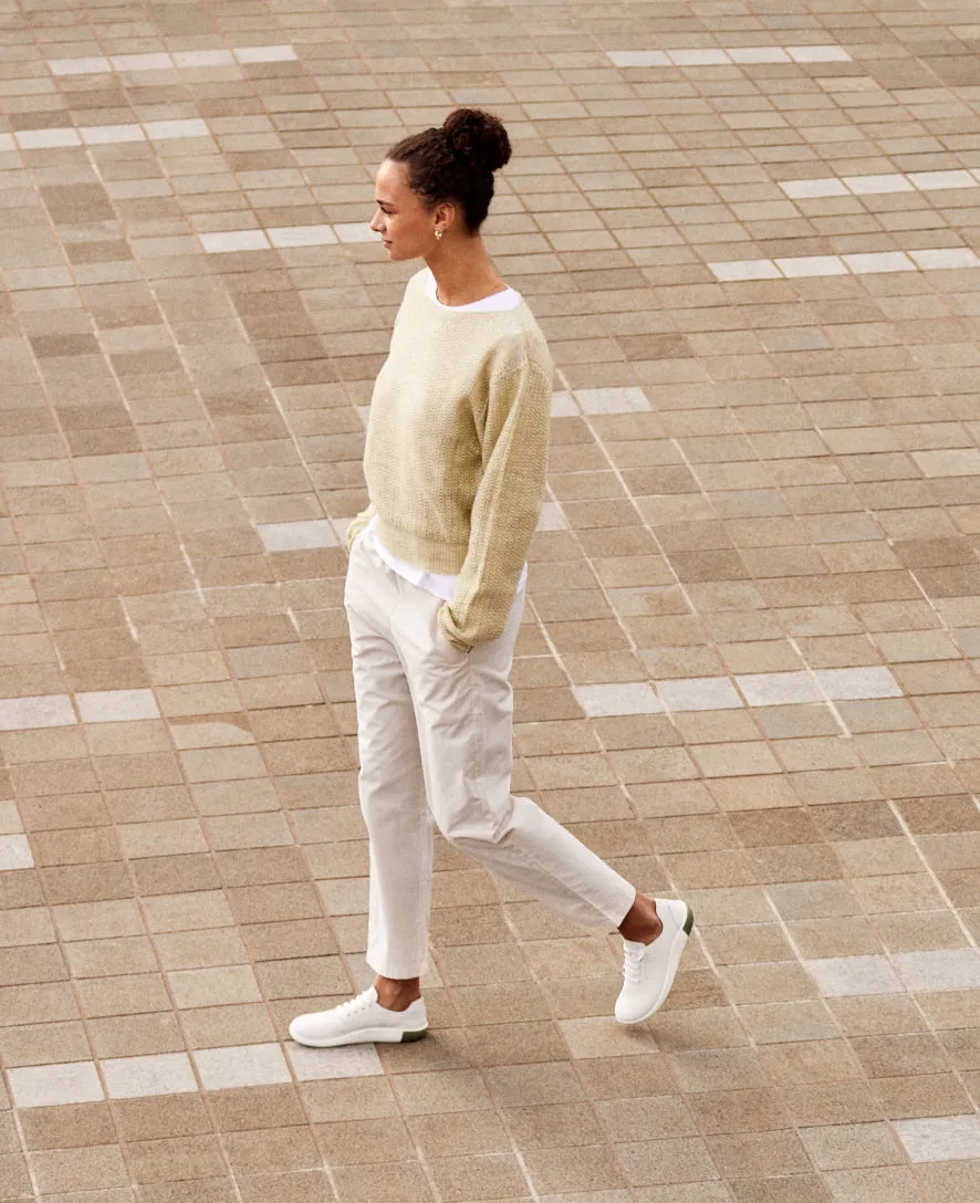 Women's KNX Leather Sneaker  |  Star White/Star White KEEN