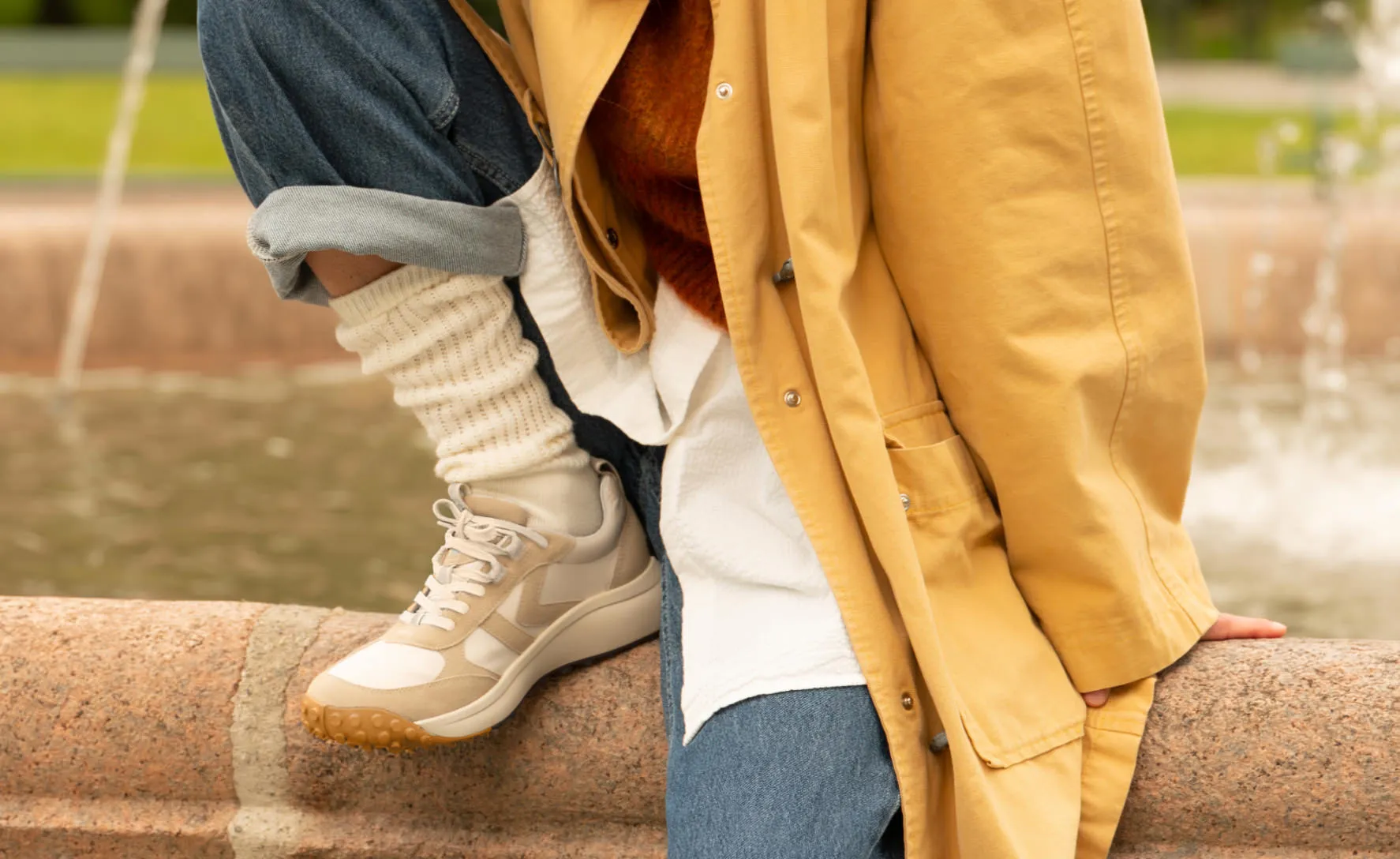 Women's KS86 Sneaker  |  Birch/Star White KEEN