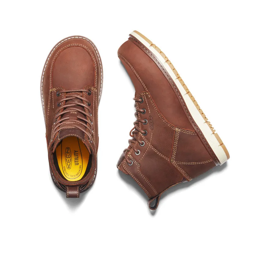 Women's San Jose 6" Boot (Aluminum Toe)  |  Gingerbread/Gum KEEN