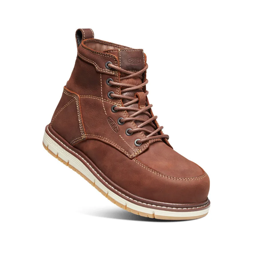Women's San Jose 6" Boot (Aluminum Toe)  |  Gingerbread/Gum KEEN