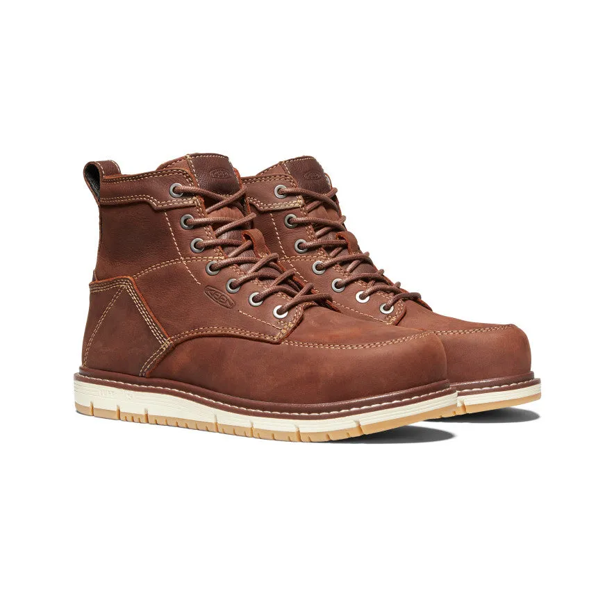 Women's San Jose 6" Boot (Aluminum Toe)  |  Gingerbread/Gum KEEN