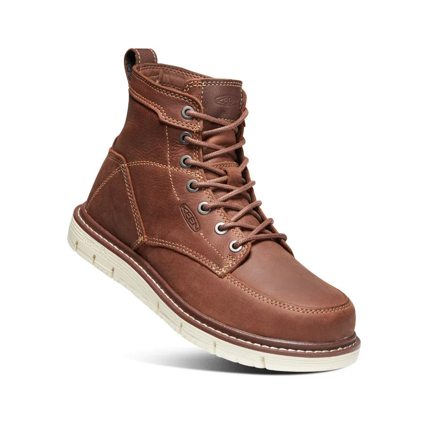 Women's San Jose 6" Boot (Soft Toe)  |  Gingerbread/Off White KEEN