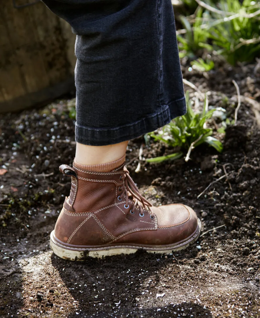 Women's San Jose 6" Boot (Soft Toe)  |  Gingerbread/Off White KEEN