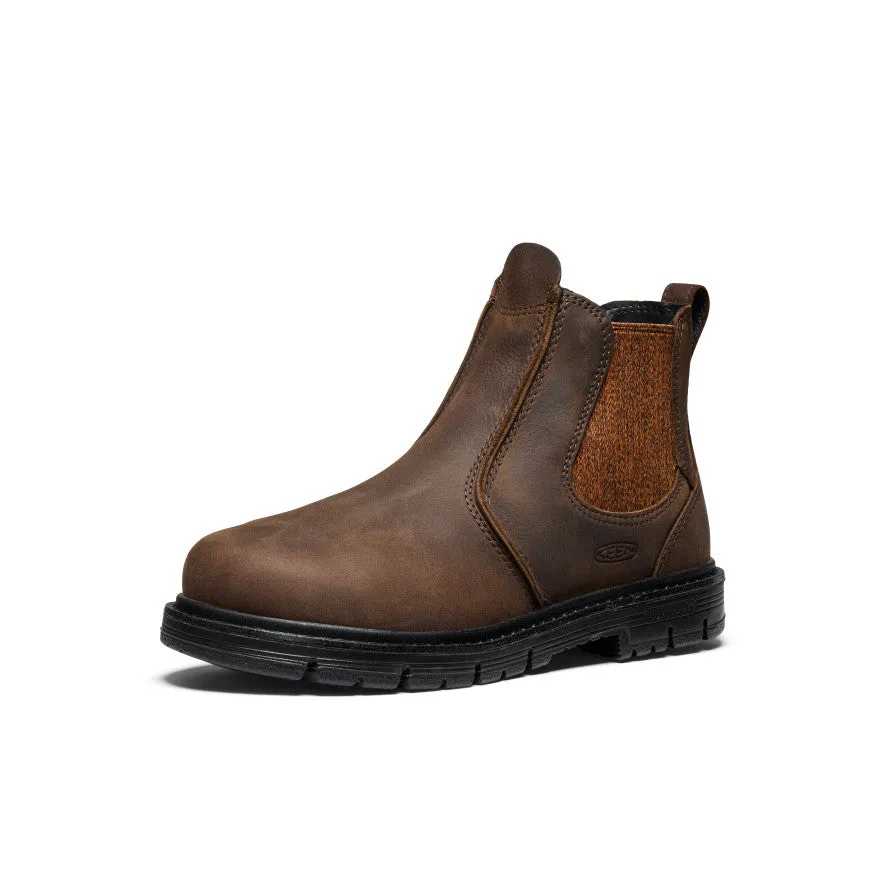 Women's San Jose Chelsea 90 Heel Boot (Aluminum Toe)  |  Cascade Brown/Black KEEN