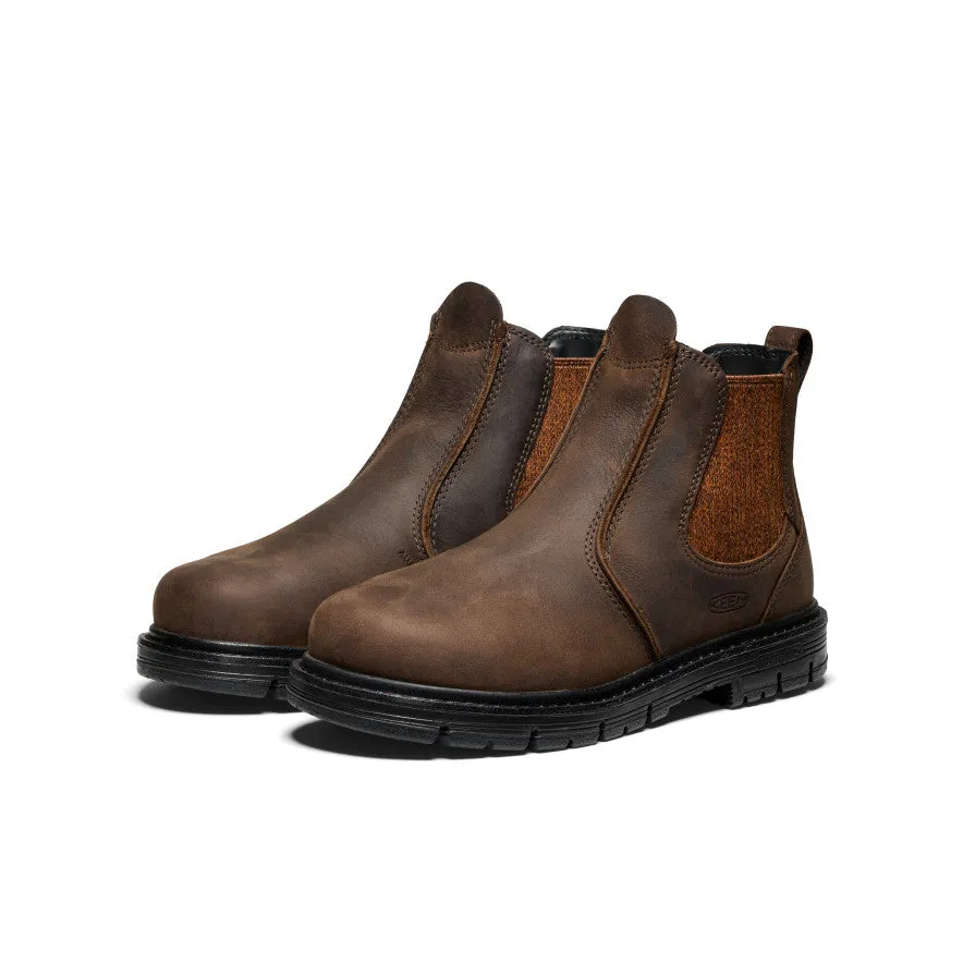 Women's San Jose Chelsea 90 Heel Boot (Aluminum Toe)  |  Cascade Brown/Black KEEN