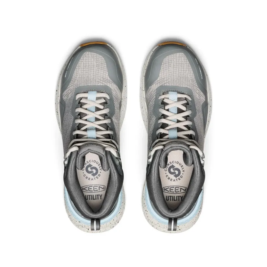 Women's Synchro Waterproof Work Boot (Carbon Toe)  |  Steel Grey/Gum KEEN