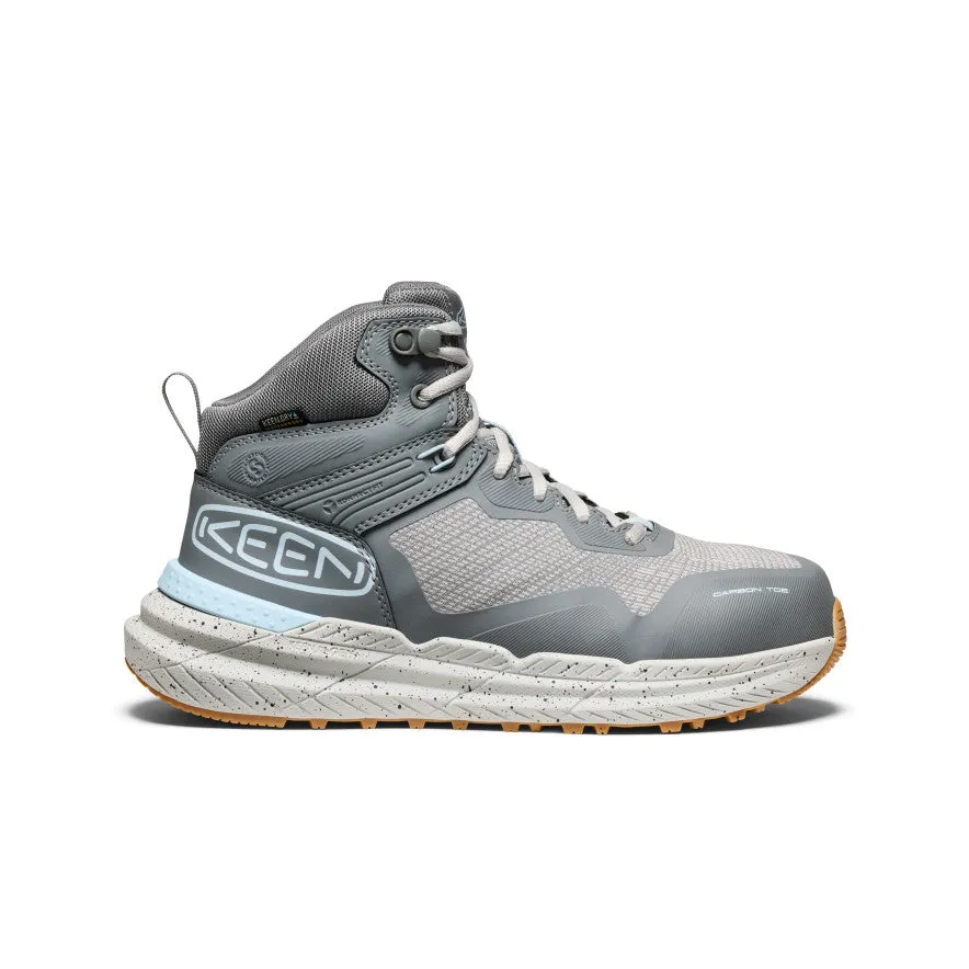 Women's Synchro Waterproof Work Boot (Carbon Toe)  |  Steel Grey/Gum KEEN