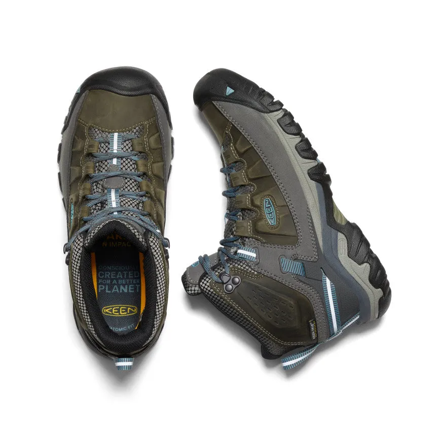 Women's Targhee III Waterproof Mid  |  Magnet/Atlantic Blue KEEN
