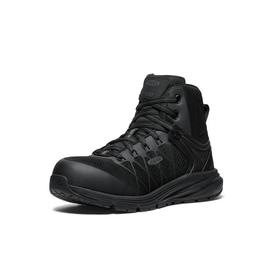 Women's Vista Energy Mid ESD (Carbon Toe)  |  Black/Black KEEN