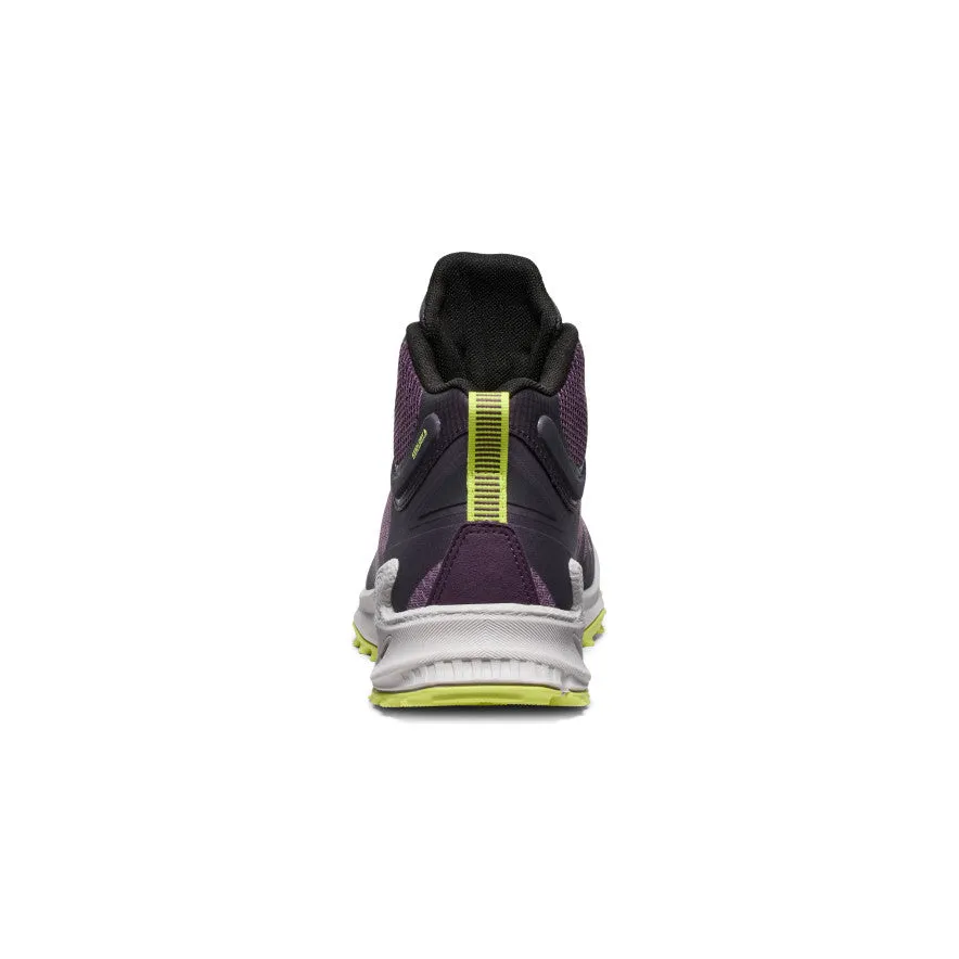 Women's Zionic Waterproof Hiking Boot  |  Black Plum/Daiquiri Green KEEN