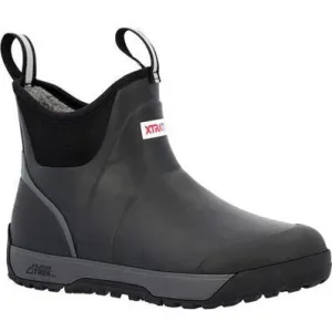 Xtratuf Men's Ice Fleege Lined Waterproof Ankle Deck Work Boot -Black- AIMR000